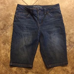 Denim Bermuda Shorts